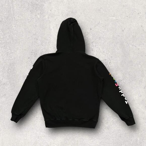 ★ Teddy Fresh Rainbow Letter Black Hoodie ★ - Picture 4 of 7
